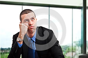 Bored businessman