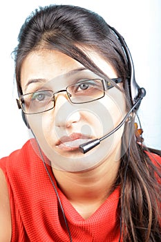 Bored call center executive