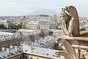 Bored Gargoyle of Notre Dame