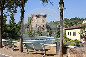 The beautiful village of Borghetto sul Mincio, near Valeggio sul Mincio, Verona, Veneto.