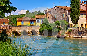Borghetto Valeggio sul Mincio, Verona, Italy. Italian village photo