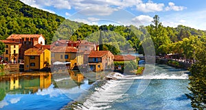 Borghetto Valeggio sul Mincio, Verona, Italy. Italian village