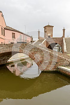 `Borgo` and `Trepponti` bridges, Comacchio, Italy