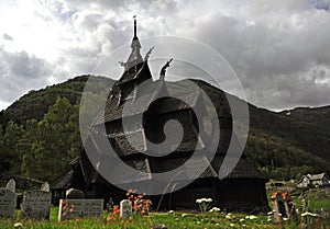 Borgund stave church exteior, Norway