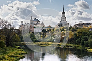 The Boris and Gleb monastery in Torzhok, Tver region, Russia