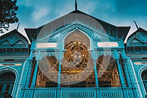 Borjomi, Samtskhe-Javakheti, Georgia. Firuza Turquoise House Of Mirza-riza-khan Is A Monument Of Architecture Of The End