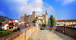 Bormida monastery and castle in regione Asti in Piemonte, Italy