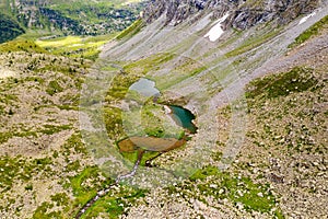 Bormio, Val Viola Bormina IT, view of the ponds