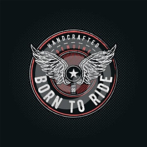 Born to Ride typographic