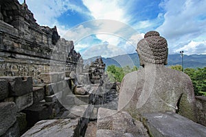 Borobudur the biggest budhist temple, Indonesia