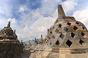 Borobudur the biggest budhist temple, Indonesia