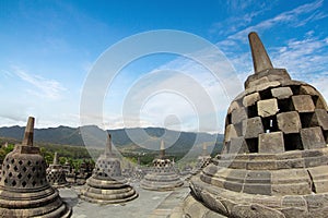 Borobudur the biggest budhist temple, Indonesia