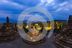 Borobudur Buddist Temple - island Java Indonesia