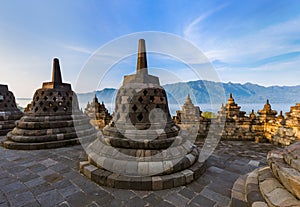 Borobudur Buddist Temple - island Java Indonesia