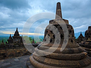 Borobudur Buddist temple Yogyakarta. Java, Indonesia