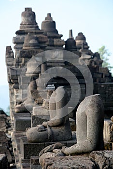 Borobudur Budhist Temple Sunrise in Central Java