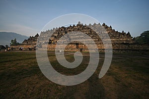 Borobudur Budhist Temple Sunrise in Central Java