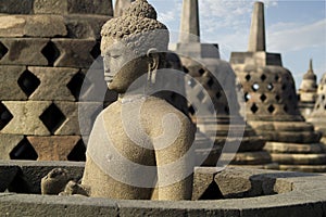 BOROBUDUR HISTORICAL PARK, NEAR JOGJAKARTA