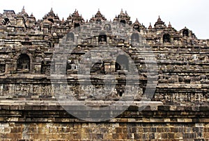 Borobudur Tempel view from below