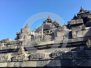 Borobudur Buddhist temple. Near Yogyakarta on Java Island, Indonesia photo