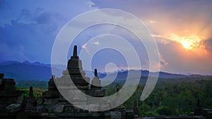 Borobudur Temple in East Java, Indonesia