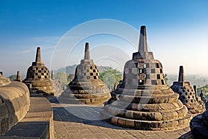 Borobudur temple in Java, Indonesia