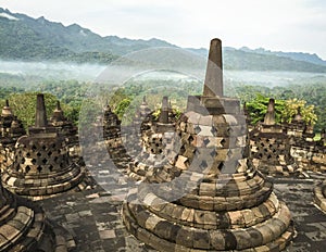 Borobudur temple in Jogja, Indonesia