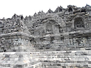 Borobudur Temple is the largest Buddist temple in Java island