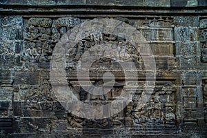 Borobudur Temple Relief, at Borobudur Temple Magelang Central Java Indonesia