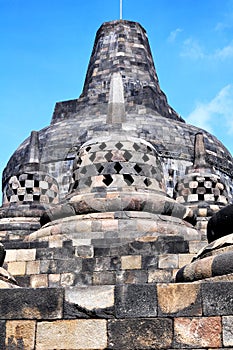 Borobudur Temple is a tourist destination in Asia - Indonesia.