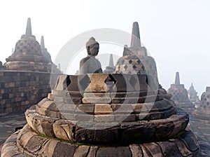 Borobudur Temple. Yogyakarta, Java, Indonesia.