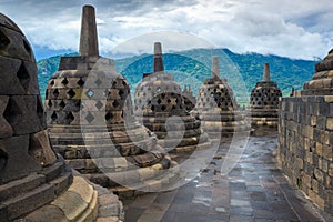 Borobudur temple Yogyakarta. Java, Indonesia