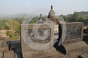 Borobudur, the world`s largest Buddhist temple, Central Java, Indonesia