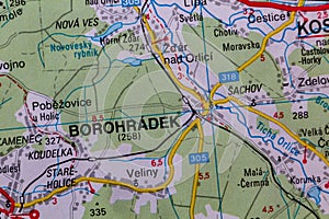 Borohradek, Czechia, on a road m