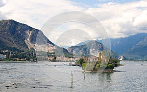 Borromean Islands - Isola Superiore Fishermen`s Island on Lake Maggiore - Stresa - Italy