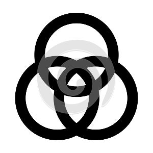 Borromean rings symbol icon