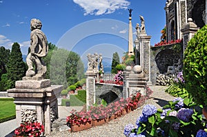 Botanical gardens, Borromeo palace, Isola bella. photo