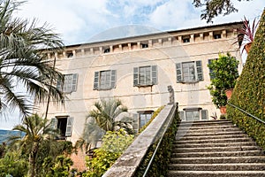 Borromeo Palace with botanical garden located on Isola Madre on the lake Maggiore, province of Stresa, Piedmont,