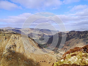 Borrowdale, Lake District from Eagle Crag