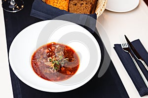 Borsch red-beet soup