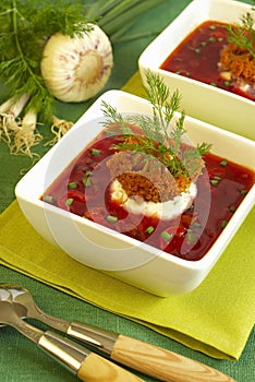 Borsch soup photo