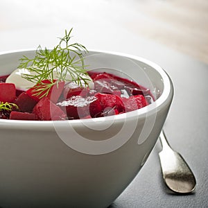 Borscht or Beetroot Soup Square