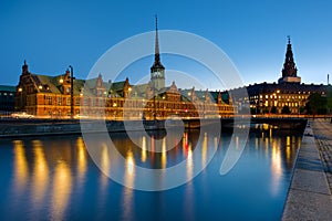 Borsen Stock Exchange Building in Copenhagen, Denmark