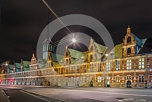 Borsen (The Stock Exchange) in evening, Copenhagen