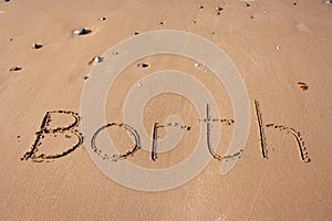 Borth on sand