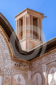 The Borujerdi House is a historic house in Kashan, Iran. The house was built in 1857 by architect Ustad Ali Maryam, for the wife o