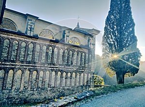 Borzone abbey, side view photo