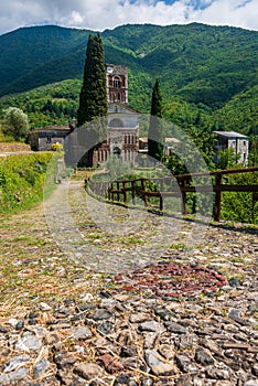 Borzone Abbey in Liguria photo