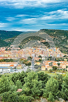 Bosa, colourful town in Sardinia, Italy