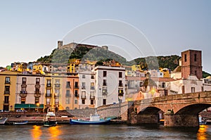 Bosa and the Old Castle, Oristano, Sardinia